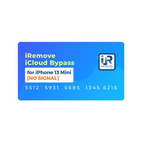 iRemove iCloud Bypass for iPhone 13 Mini [NO SIGNAL]