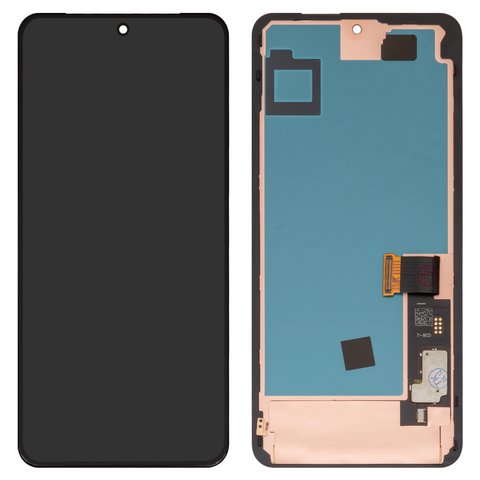 LCD compatible with Google Pixel 8 Pro, black, with frame, High Copy, OLED , GC3VE, G1MNW