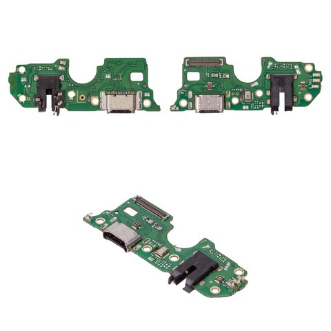 Flat Cable compatible with Oppo A57 5G, A77 5G, headphone connector, charge connector, with microphone, Copy, charging board