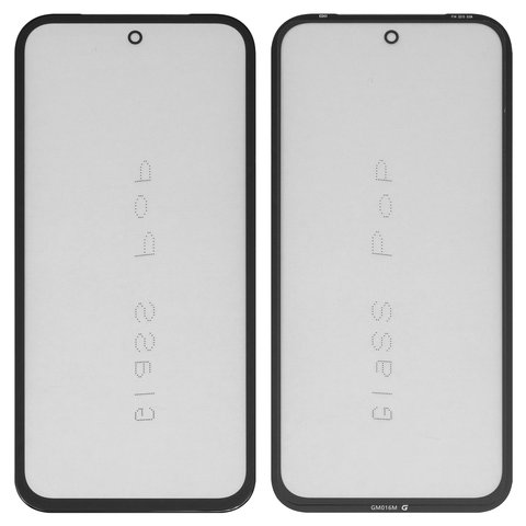 Housing Glass G+OCA PRO compatible with Google Pixel 8a, with OCA film, black 
