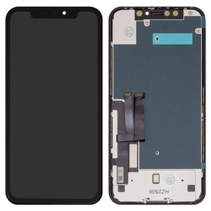Дисплей для iPhone XR, черный, с рамкой, AAA, TFT , ZY, HD+