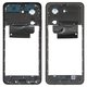 Housing Middle Part compatible with Xiaomi Redmi A5 4G, (black, 25028PC03G, 25028RN03A, 25028RN03I, global version)