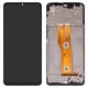 LCD compatible with Samsung A075 Galaxy A07 4G, (black, with frame, High Copy)