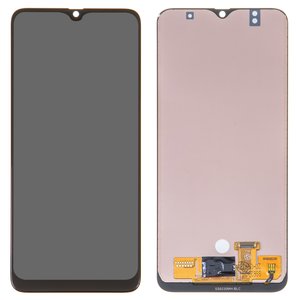Pantalla LCD puede usarse con Samsung A305 Galaxy A30, A505 Galaxy A50, A507 Galaxy A50s, negro, con ajuste de brillo, Best copy, sin marco, Copy, TFT 