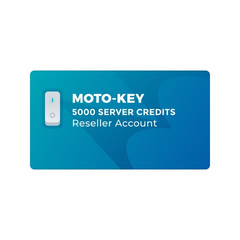 5000 créditos del servidor Moto Key para cuenta de distribuidor