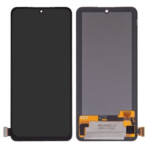 Pantalla LCD puede usarse con Xiaomi Redmi Note 10 Pro, Redmi Note 10 Pro Max, negro, sin marco, High Copy, OLED 