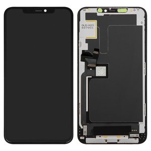 Pantalla LCD puede usarse con iPhone 11 Pro Max, negro, con marco, AAA, TFT , ZY LTPS FHD