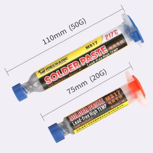 Pasta BGA Mechanic MS17, Sn 96.5%,  Ag 3%, Cu 0.5%, 217 °C, 20 g