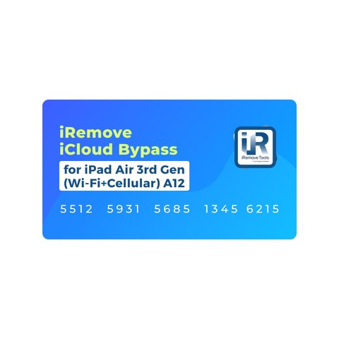 iRemove iCloud Bypass para iPad Air 3rd Gen Wi Fi+Cellular  A12