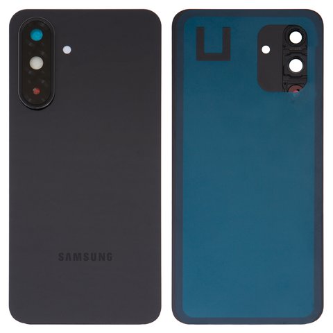Panel trasero de carcasa puede usarse con Samsung A366 Galaxy A36, negra, con vidrio de cámara