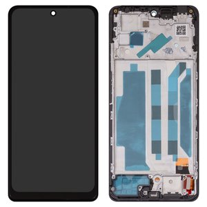 Pantalla LCD puede usarse con Xiaomi Redmi Note 12 Pro 4G, negro, con marco, Copy, TFT 