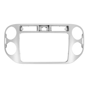 Перехідна рамка для Volkswagen Tiguan 2013 14 р.в. для RCD510, RNS510, RCD310, RNS310, RNS315 срібляста 