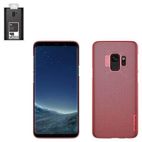 Чехол Nillkin Air Case для Samsung G960 Galaxy S9, красный, перфорированный, пластик, #6902048154162