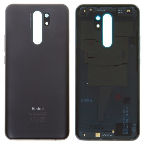 Задняя панель корпуса для Xiaomi Redmi 9, серая, M2004J19G, M2004J19C