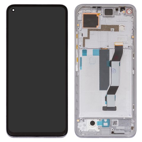 Дисплей для Xiaomi Mi 10T, Mi 10T Pro, Redmi K30s, серебристый, с рамкой, Original PRC , M2007J3SG, M2007J3SY, M2007J3SP, M2007J3SI, M2007J17C, M2007J3SC