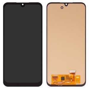 Дисплей для Samsung A245 Galaxy A24, M346 Galaxy M34, чорний, без рамки, High Copy, з широким обідком, OLED 