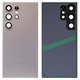 Задняя панель корпуса для Samsung S928 Galaxy S24 Ultra, серая, со стеклом камеры, titanium gray