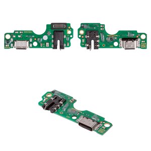 Шлейф для Tecno Spark 10; Infinix Hot 30 Play NFC, Hot 30i X669 , конектора зарядки, з мікрофоном, з компонентами, Original PRC , плата зарядки