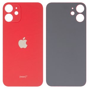Задня панель корпуса для iPhone 12 mini, червона, big hole