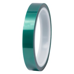 Термоскотч, каптоновая лента, 15 мм, 33 м, зеленый, t° 250 max