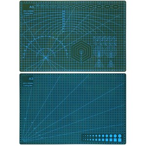 Килимок монтажний, для різання, двосторонній, 450 мм, 300 мм, з розміткою