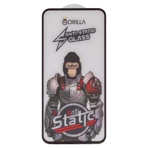 Захисне скло для Samsung A356 Galaxy A35 5G, A556 Galaxy A55, M356 Galaxy M35, сумісне з чохлом, Full Glue, Anti Static, чорний, gorilla