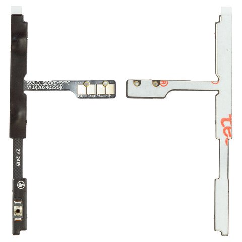 Шлейф для ZTE Blade A35, Blade A55, кнопок звука, кнопки включения