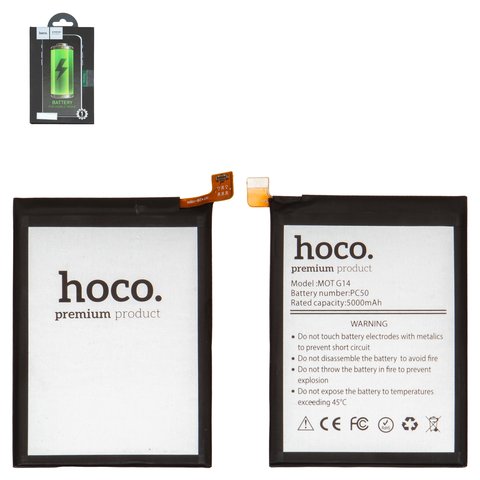 Акумулятор Hoco PC50 для Motorola Moto G14 PAYF0010IN, Moto G54, Li Polymer, 3,91 B, 5000 мАч, XT2341
