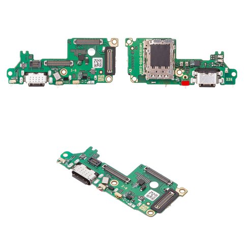 Шлейф для Infinix GT 30 Pro X6873 , коннектора зарядки, с компонентами, High Copy, плата зарядки