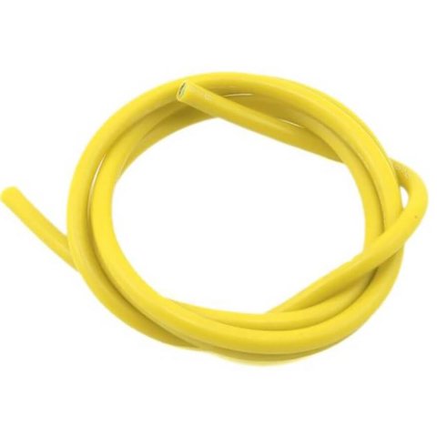 Провод в силиконовой изоляции 10AWG, 5,31 мм², 1 м, желтый