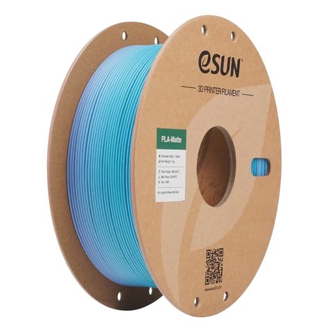 Филамент для 3D принтера eSUN PLA Matte Rainbow Ocean, 1 кг