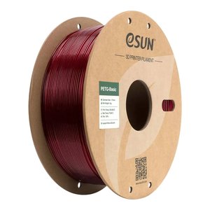 Филамент для 3D принтера eSUN PETG Basic Translucent Red, 1 кг